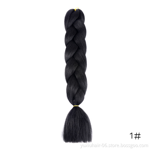 Free sample 24inch 100g braiding hair crochet braid synthetic hair extension